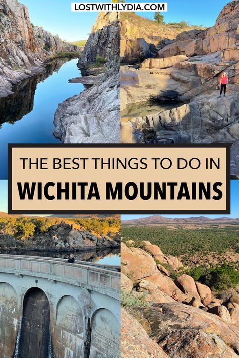 Quartz Mountain Oklahoma, Wichita Mountains Wildlife Refuge, Medicine Park Oklahoma, Wichita Mountains Oklahoma, Oklahoma Vacation, Oklahoma State Parks, Oklahoma Photography, Hiking Usa, Wichita Mountains