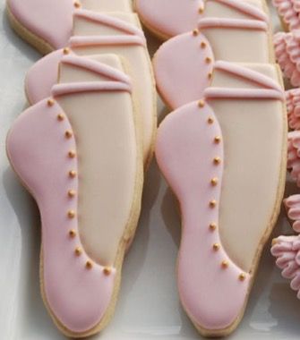 Ballerina Party Theme, Baking Chart, Ballerina Cookies, Shoe Cookies, 1st Birthday Girl Decorations, How To Make Tutu, Shoe Cake, Ballerina Birthday Parties, Cookie Business