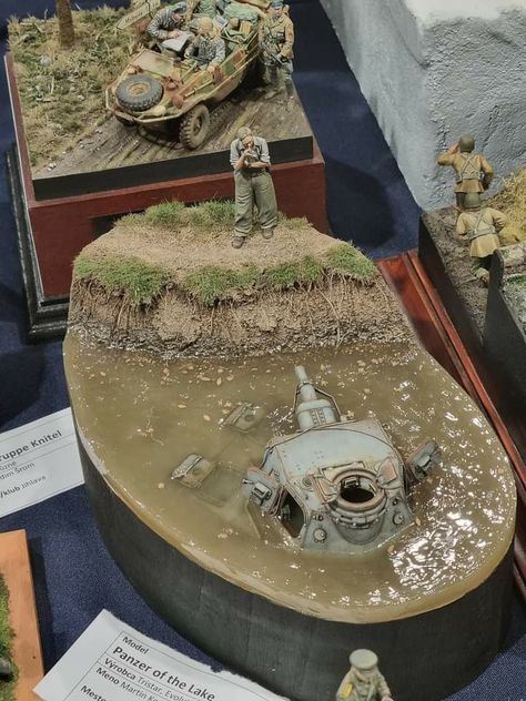 Ww2 Diorama, Military Crafts, Tactical Truck, Warhammer Terrain, Military Artwork, Combat Art, Model Tanks, Military Modelling, Wargaming Terrain