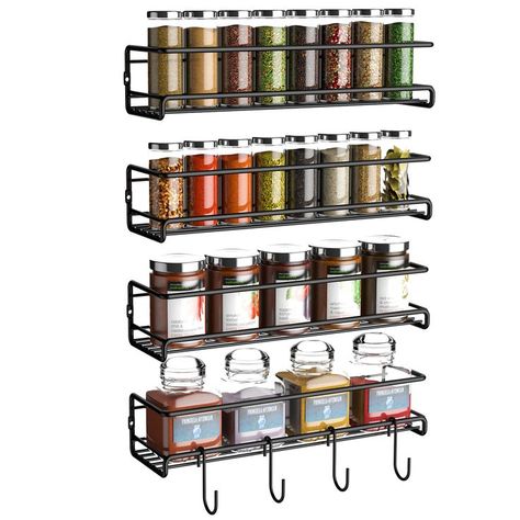 free product... Racks For Kitchen, Seasoning Organizer, Wall Spice Rack, Hanging Spice Rack, Spice Rack Storage, Spice Organizer, Wall Mounted Spice Rack, Shelf Holder, Messy Kitchen