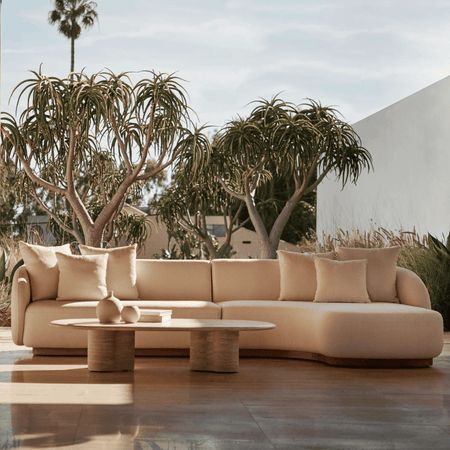 Sectional Sofas — Boxhill & Co., LLC Curved Chaise, Sectional Sofa Sale, Outdoor Console Table, Italian Elegance, Hanging Hammock Chair, Concrete Fire Pits, Luxury Outdoor Furniture, Fire Pit Accessories, Outdoor Furniture Covers