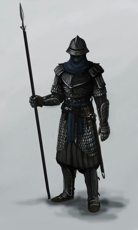 Wetlands guardsman. Notice the scale armor? Spearman Character Art, Royal Guard Character Design, Royal Guard, Knight Art, Medieval Armor, Fantasy Armor, Armor Concept, Fantasy Warrior, Fantasy Rpg