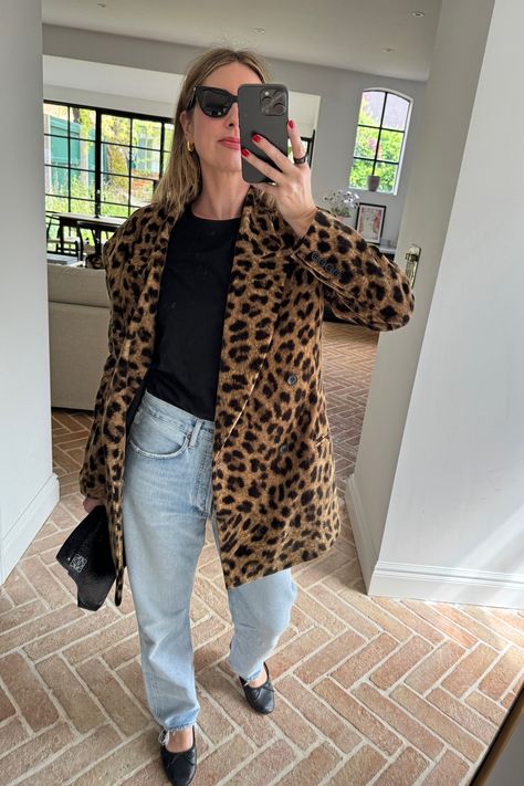 Leopard Blazer Outfit, Leopard Blazer, Outfit Blazer, Leopard Coat, Blazer Outfit, Belted Blazer, Blazer Outfits, Tiger Print, Looks Style