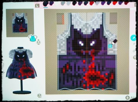 Acnh Zombie, Animal Crossing Clothes Pattern, Halloween Animal Crossing, Acnl Clothes, Acnh Outfits, Halloween Costume Patterns, Clothes Guide, Zombie Clothes, Zombie Cat