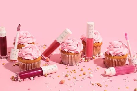 Birthday Product Shoot, Gush Beauty, Valentines Day Post, Sugar Pop, Candy Makeup, Candy Theme, Cosmetics Photography, January 26, Photo Makeup