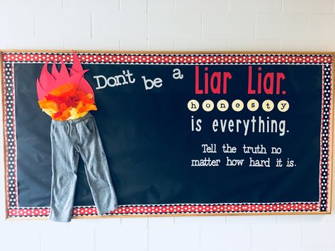 Honesty Bulletin Board Honesty Bulletin Board Ideas, 5th Grade Bulletin Board Ideas Hallways, Education Bulletin Board Ideas, Character Bulletin Boards, Character Education Bulletin Boards, 252 Basics, School Counseling Bulletin Boards, Counseling Bulletin Boards, Behavior Board