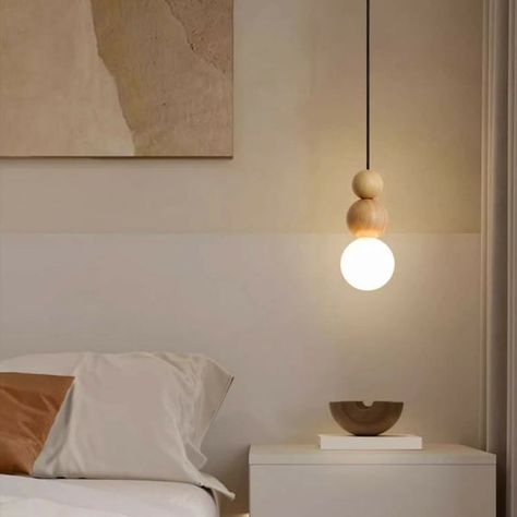 Hanging Bedside Lights, Wooden Pendant Lamp, Professional Electrician, Wedding Room, Restaurant Wedding, Bedside Lighting, Mini Chandelier, Wooden Pendant, Study Room