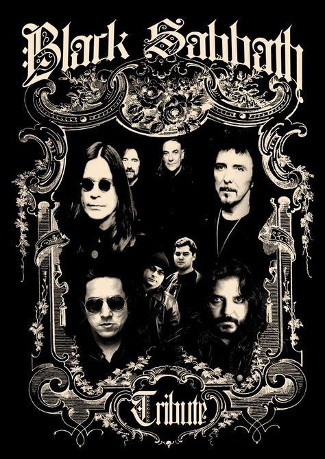 BLACK SABBATH Tribute Band flyer Rockstar Design, Black Sabbath Logo, Black Sabbath Concert, Band Flyer, Jimi Hendrix Poster, Metal Posters Art, Tony Iommi, Rock Band Posters, Punk Poster