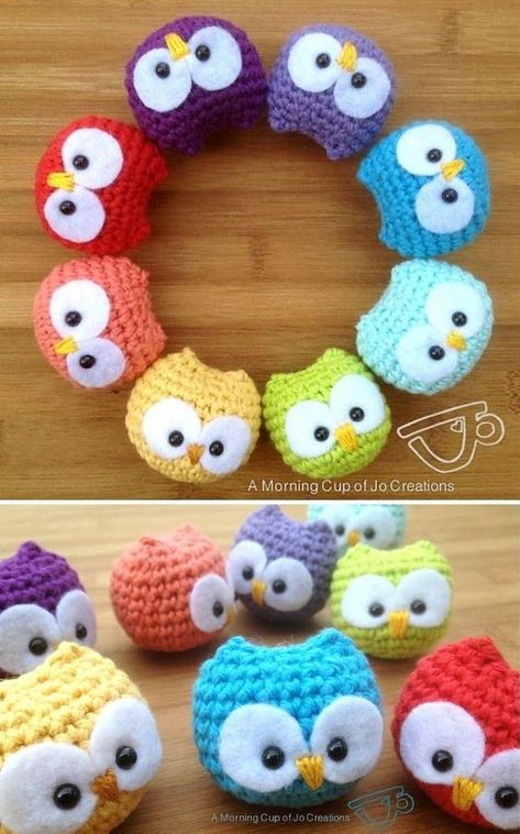 Owl Crochet Pattern Free, Fast Crochet, Crochet Owls, Owl Crochet Patterns, Cozy Crochet Patterns, Crochet Keychain Pattern, Crochet Birds, Pola Amigurumi, Crochet Owl