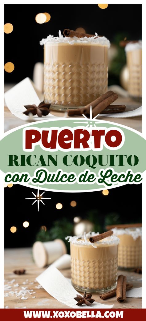 Mexican Egg Nog, Puerto Rican Christmas Cookies, Puerto Rican Egg Nog, Coquito Flavors Recipe, Coffee Coquito Recipe, Oreo Coquito Recipe, Coquito Recipe Flavored, Flavored Coquito Recipe, Puerto Rican Thanksgiving Dinner