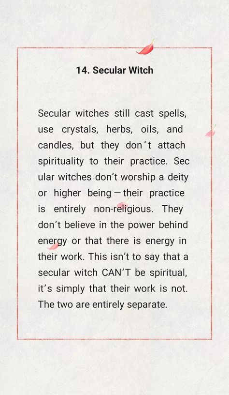 Ceremonial Witch, Secular Witch, Hedge Witchcraft, Types Of Witchcraft, Witch Spells, Ritual Magic, Nature Witch, Pagan Spirituality, Witch Rituals