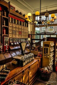 Amsterdam Cafe, Old General Stores, Apothecary Decor, Country Stores, Old Country Stores, Tea Store, Country Store, Shop Interiors, Tea Shop