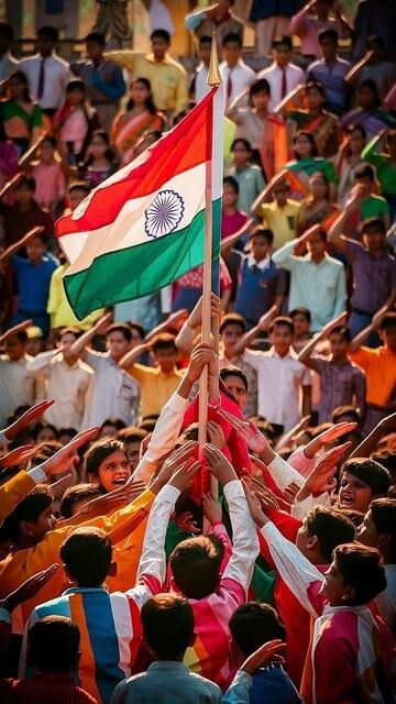 Premium Photo | A group of people holding flags that say india independence day Flag India, Flag Of India, Indian Images, Flag Images, Indian Flag Images, Independance Day, India Independence, Red Fort, A Group Of People