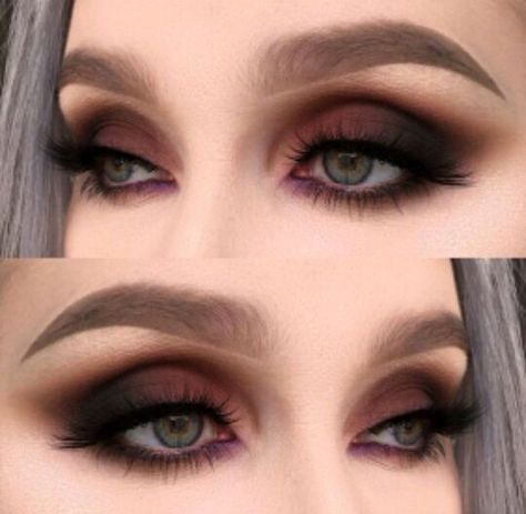 Eye Makeup Maroon, Maquillaje Smokey Eyes, Trucco Smokey Eye, Classic Makeup Looks, Eye Ideas, For Eye Makeup, Make Up Designs, Dark Eye Makeup, Bright Eye Makeup