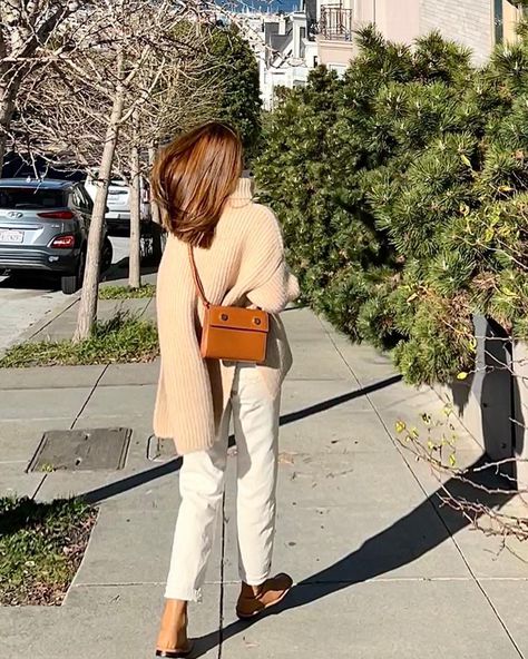 Cognac Purse Outfit, Cognac Bag Outfit, Cognac Bag, Purse Outfit, Tan Handbags, Bag Outfit, Todays Outfit, Shop The Look, Look On