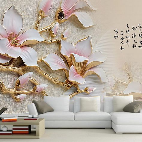 Cheap wallpaper water, Buy Quality mural paper directly from China wallpaper moving Suppliers: Feature: Material: Non-woven Size: S, M, L, XL, XXL (se 3d Living Room, 3d Wall Stickers, 3d Wallpaper Living Room, Custom Photo Wallpaper, 3d Wallpaper Mural, Living Room Murals, 3d Wallpaper For Walls, Flower Mural, 3d Wall Murals