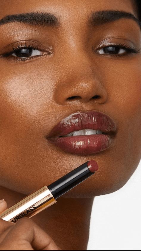 Cherry Cola Lips Are the Juicy TikTok Trend We'll Be Wearing All Summer Cola Lips, Berry Lip Gloss, Melanin Makeup, Cherry Lipstick, Dark Red Lips, Lip Trends, Face Art Makeup, Makeup For Black Skin, Makeup Accesories