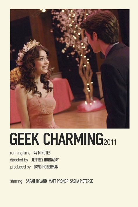 Geek Charming Poster, 2000s Movies Posters, Dcom Movies Disney Channel, Disney Channel Aesthetic, Disney Channel Original Movies, Geek Charming, Disney Original Movies, Movie Character Posters, Tv Posters