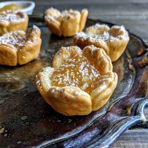 Sweet Tarts | Baking Mad Mini Lemon Tarts, Lemon Flowers, Lemon Curd Recipe, Buy Cake, Tart Baking, Curd Recipe, Lemon Tart, Morning Tea, Puff Pastry Recipes