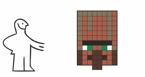 Minecraft Villager Costume, Villager Clothes, Villager Costume, Villager Minecraft, Minecraft Halloween Costume, Minecraft Face, Ikea Instructions, Minecraft Halloween, Minecraft Villager