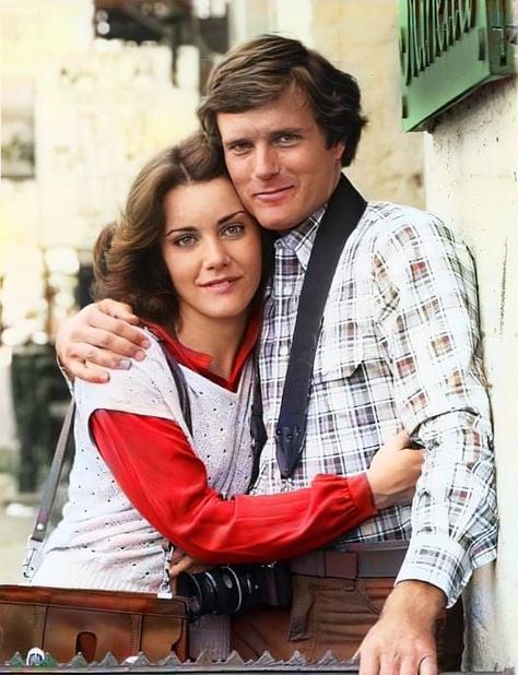 Ellen Bry as Julie Masters and Nicholas Hammond as Spider-Man/Peter Parker (Marvel Comics). Nicholas Hammond, Doctor Doom, Marvel Comics Superheroes, Superheroes And Villains, Superhero Comic, Peter Parker, Tv Movies, Captain America, Marvel Comics