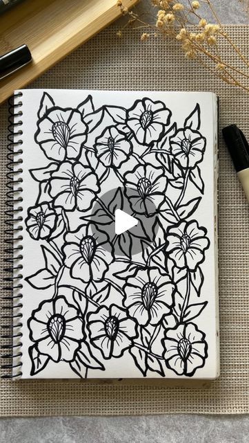 Tamara Michael | Artist, Author, Teacher on Instagram: "What colour should I fill this in?? 🎨 In this video I’m using an Artline 210 marker and an Artline brush marker  . . . ." Mindful Doodles, Tamara Michael, Nice Drawings, Font Ideas, Brush Markers, Michael Art, Doodle Art Designs, Art Line, Art Video