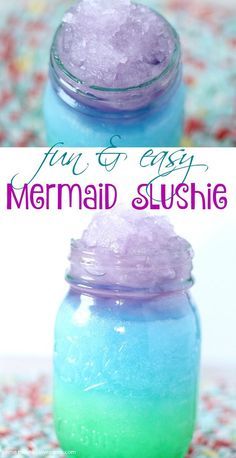 How to Make Fun and Easy Layered Mermaid Slushies #slushies #recipe #mermaid #unicorns #diy Gökkuşaği Pasta, Kid Drinks Recipes, Kid Friendly Drinks, Slushie Recipe, Kid Drinks, Camping Set, Lake Food, Summer Lake, Easy Drinks