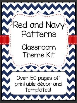 Red And Blue Classroom Theme, Americana Classroom Theme, Navy Blue Classroom Theme, Red Classroom Decor, Patriotic Classroom Theme, Blue Classroom, Patriotic Classroom, Red Classroom, Nautical Classroom Theme