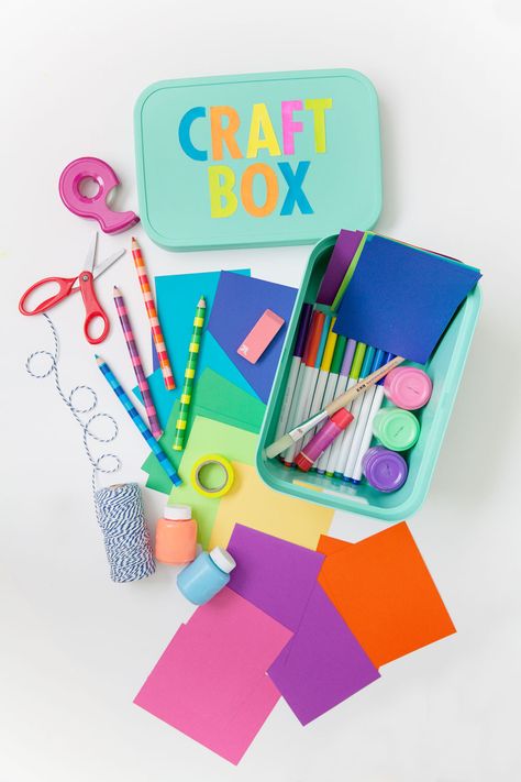 Fill all the free time with these easy, adorable, and fun craft projects. Kids Craft Box, Arts And Crafts Kits, Diy Kids Crafts, Diy Crafts Love, Creative Box, Craft Kits For Kids, Activity Kits, Fun Hobbies, Activity Pack