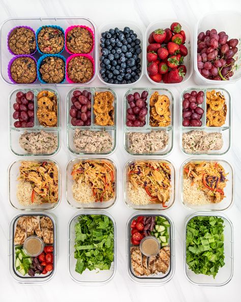 Healthy Meal Prep For The Week Lunches, Meal Prep Pictures, Prep Meals For The Week, Prepping Ideas, Weekly Meal Prep, Quick Meal Prep, Raw Chicken Breast, Work Lunches, Fitness Pal