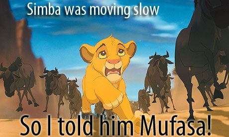 "Simba was moving slow, so I told him Mufasa" (at first, I didn't get it, but now I do. Mufasa is supposed to mean 'move faster', except with a bit of an accent.) Lion King Stampede, King Pictures, Kiara And Kovu, Wild Bull, Lion King Timon, Young Simba, Lion King Pictures, Lion King 2, Jon Favreau