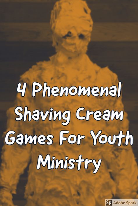 I don't know what it is about messy games involving  shaving/whip cream, but teens cannot get enough of them. Here I offer four great games to use with your youth ministry. Whipped Cream Games For Adults, Messy Minute To Win It Games, Messy Camp Games, Whip Cream Games Party Ideas, Messy Games For Kids Youth Groups, Whip Cream Game, Messy Party Games, Youth Games Indoor, Games For Youth