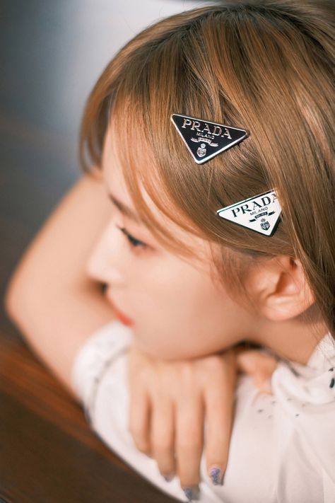 Prada Brand, Prada Aesthetic, Plus Zise, Brand Event, Ultimate Gift Guide, Cheng Xiao, Hair Accessories Clips, Fancy Hairstyles, Aesthetic Hair