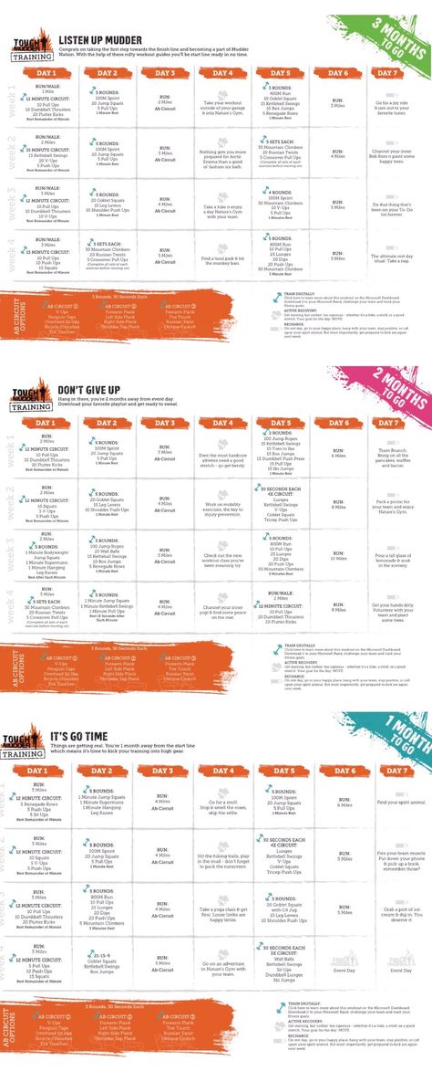 Tough Mudder 3 Month Training Plan Ocr Training Plan, Obstacle Course Training Workouts, Mud Run Training Workouts, Tough Mudder Training Plan, Spartan Training Plan, Half Marathon Interval Training Plan, Obstacle Race Training, Half Marathon Training For Beginners Km, Tough Mudder Training