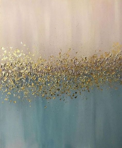 Rock Kunst, Wall Art Gold Leaf, Painting Texture, Gold Painting, Painting Gold, Gold Leaf Art, Oil Painting Texture, Soyut Sanat Tabloları, Painting Media