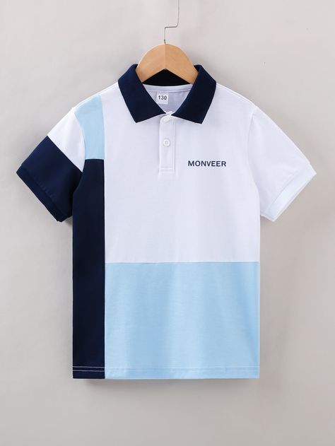 Polo Design Ideas, Summer Color Block Polo Collar Shirt, Polo Shirt Design Graphics, Pre Promo, Fitted Color Block Polo Shirt, White Color Block Polo Shirt, Cheap Men's Color Block T-shirt, Jersey Designs, Corporate Uniforms