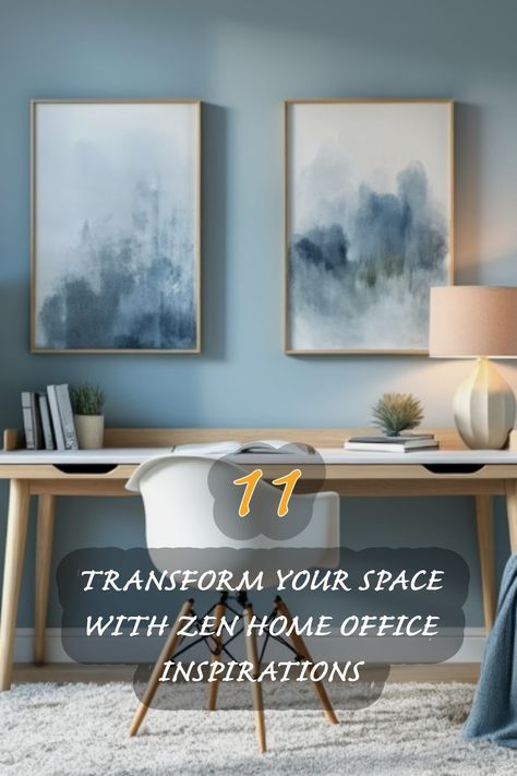 I'm excited to share my favorite ways to create a calm and serene home office! These inspirations will help you transform your workspace into a peaceful retreat, perfect for boosting productivity and encouraging relaxation. From soothing colors to minimalistic designs, discover how you can elevate your work environment. Calm Office Space Ideas, Calming Office Space, Office Meditation Room, Wellness Office, Zen Home Office, Japandi Dining Room, Therapists Office, Organic Modern Kitchen, Serene Home