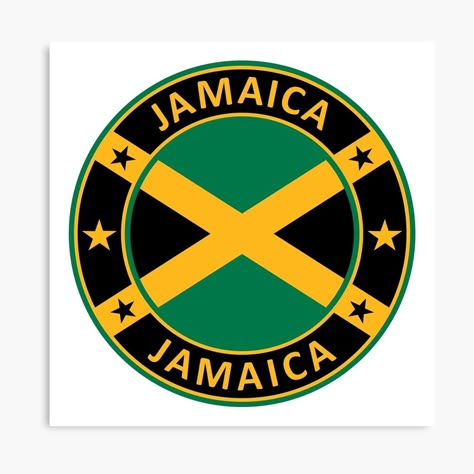 Get my art printed on awesome products. Support me at Redbubble #RBandME: https://www.redbubble.com/i/canvas-print/Jamaica-by-Alma-Studio/115764796.5Y5V7?asc=u Jamaica Design, Jamaican Patois, Flag Of Jamaica, Jamaica Colors, Bob Marley Art, Jamaica Flag, Spanish Towns, Montego Bay Jamaica, Kingston Jamaica