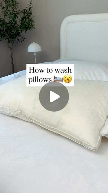 Carolina McCauley | How to wash pillows to remove stains and odours. 🛏️🦠😷 #cleaning #laundryhacks #cleaninginspo #housework #cleanhome #homehacks ... | Instagram How To Remove, How To Wash Pillows, Bloat Drink, Pillow Hacks, Carolina Mccauley, Cleaning Pillows, Diy Cleaning Products Recipes, Wash Pillows, How To Clean Pillows