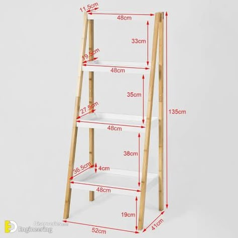 Top 45 Useful Standard Dimensions | Engineering Discoveries Rak Display, Store Shelves Design, Home Engineering, Shelf Decor Living Room, Living Room Wall Units, Diy Ladder, Barn Wood Crafts, Home Fix, Art Decor Diy