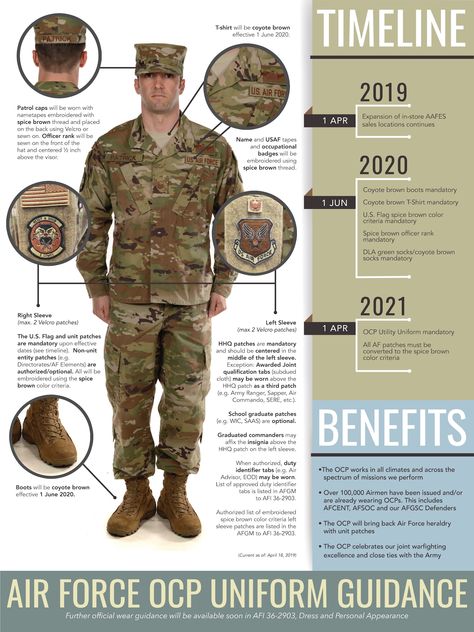 Air Force Boots, Air Force Dress, Air Force Uniform, Ocp Uniform, Air Force Uniforms, Air Force Patches, Combat Uniforms, Chain Of Command, Army Uniform