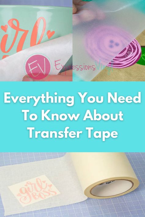 Transfer Tape For Vinyl Alternative, Transfer Tape For Vinyl, Paper Video, Expressions Vinyl, Diy Tape, Fashion Tape, Scotch Tape, Cricut Fonts, Diy Cricut