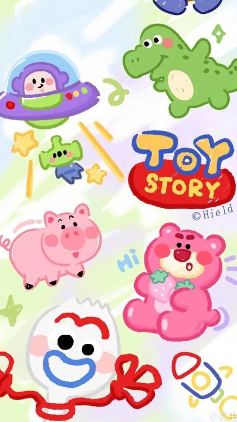 Wallpaper Toys Story, Walpeper Toys Tory, Kid Wallpaper Iphone, Wallpaper Toy Story, Toy Story Wallpaper, Toy Story Theme, Cute Summer Wallpapers, Iphone Lockscreen Wallpaper, Karakter Disney