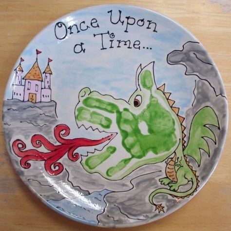 Dragon Hand, Footprint Crafts, Paint Your Own Pottery, Footprint Art, Foot Print, Handprint Crafts, Crafty Kids, Handprint Art, Childrens Crafts