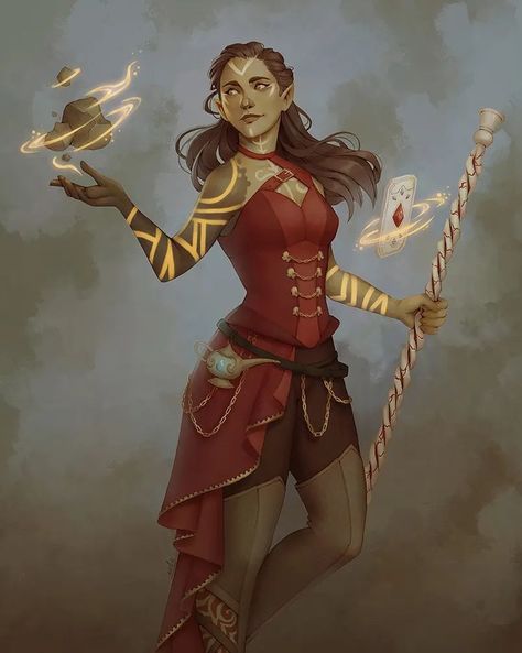 Genie Warlock, Earth Genasi, Warlock Dnd, Npc Ideas, Dnd Elves, Half Elf, Elf Characters, Dungeons And Dragons Characters, Dnd Art