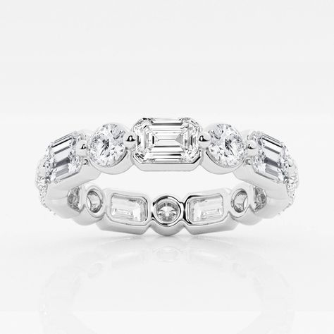 Emerald Cut Eternity Band, Round Diamond Eternity Band, Diamond Eternity Wedding Band, Moissanite Bridal Sets, Diamond Eternity Band, Bridal Ring Sets, Eternity Wedding Band, Moissanite Wedding Bands, Eternity Ring Diamond