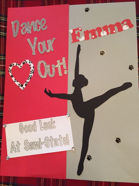 Dance Team Locker Decorations Locker Decorations For Dance Team, Dance Competition Poster Ideas Diy, Drill Team Poster Ideas, Locker Signs Dance Team, Dance Signs Competition, Poster Ideas For Dance Competition, Dance Door Decorations, Dance Locker Signs, Dance Competition Hotel Door Signs