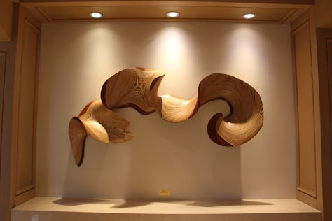 Kerry Vesper: Local, Arizona Artist Artwork Location: Canyon Suites Lobby, Niche Description: Wood Wall Sculpture Wooden Wall Sculpture, Wall Sculpture Art Modern, Architectural Lighting Design, Wood Wall Sculpture, Map Artwork, Wood Artwork, Wood Carving Designs, Artistic Installation, Artificial Light