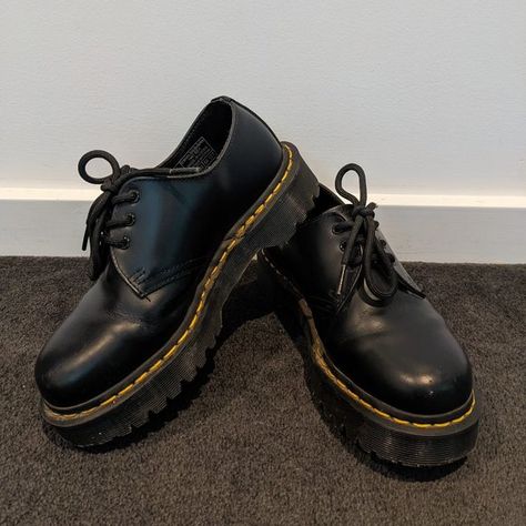 Dr Martens 1461 Bex | Black Smooth Bex Doc Martins, Bex Dr Martins, Doctor Martens Shoes, Dr Martens Bex 1461, Doc Martens 1461 Bex Outfit, 1461 Bex Dr Martens Outfit, Platform 1461, Low Doc Martens, Dr Martens Low