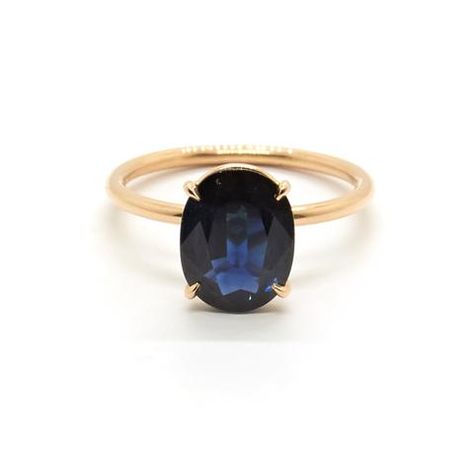 Oval Sapphire Solitaire Ring, Sapphire Engagement Ring Gold, Royal Blue Sapphire Ring, Gold Band Engagement Rings, Oval Solitaire Ring, Wedding Rings Sets His And Hers, Natalie Marie Jewellery, Solitaire Engagement Rings, Pinky Rings